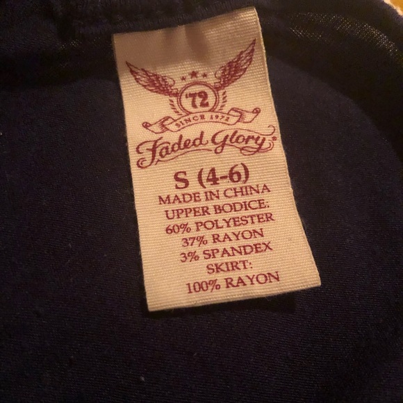 Navy and Green Maxi Dress - Picture 4 of 4